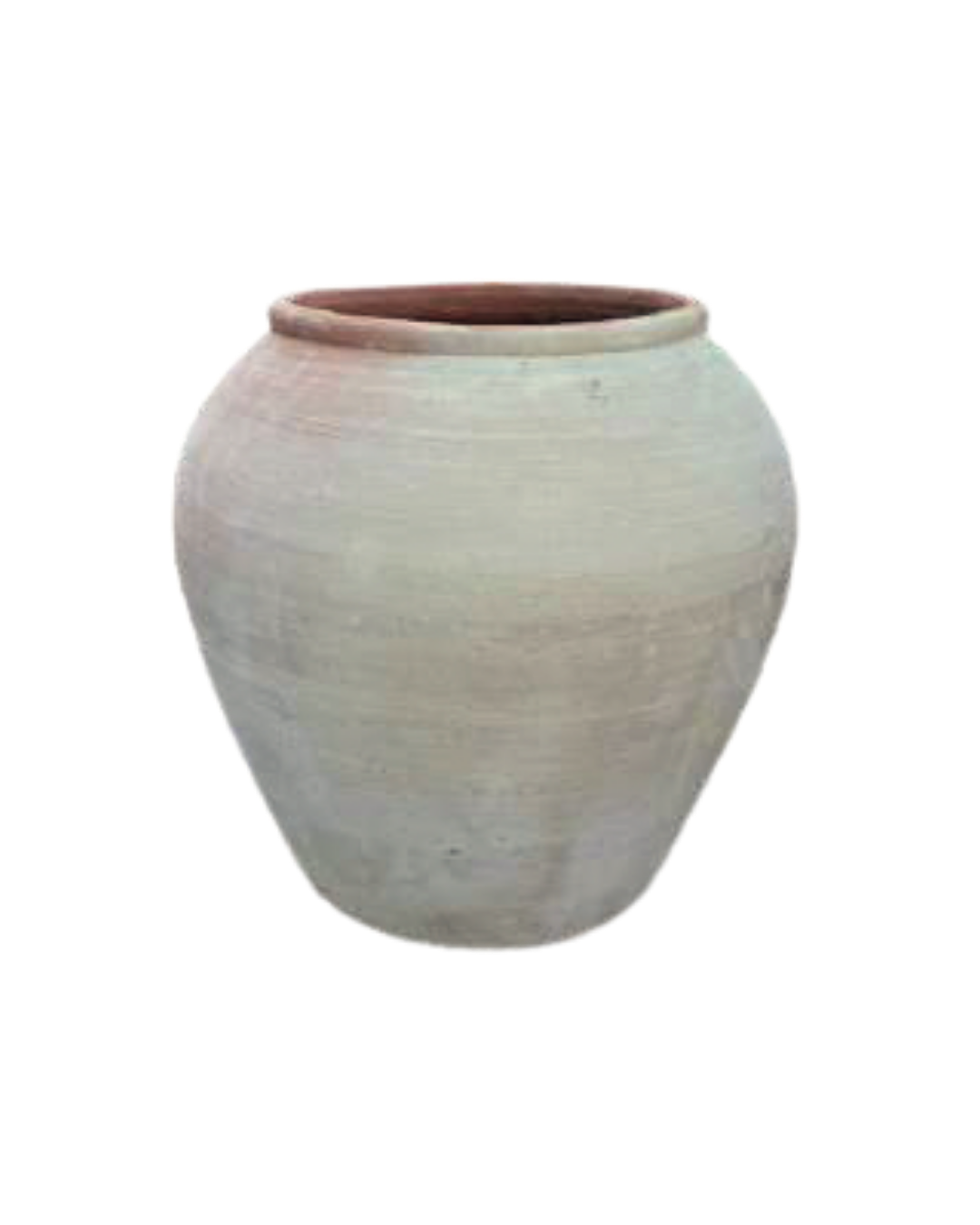 Jarre provençale, pot en terre cuite blanche, poterie artisanale Provence Vaucluse Maison Farigoulette L'Isle-sur-la-Sorgue