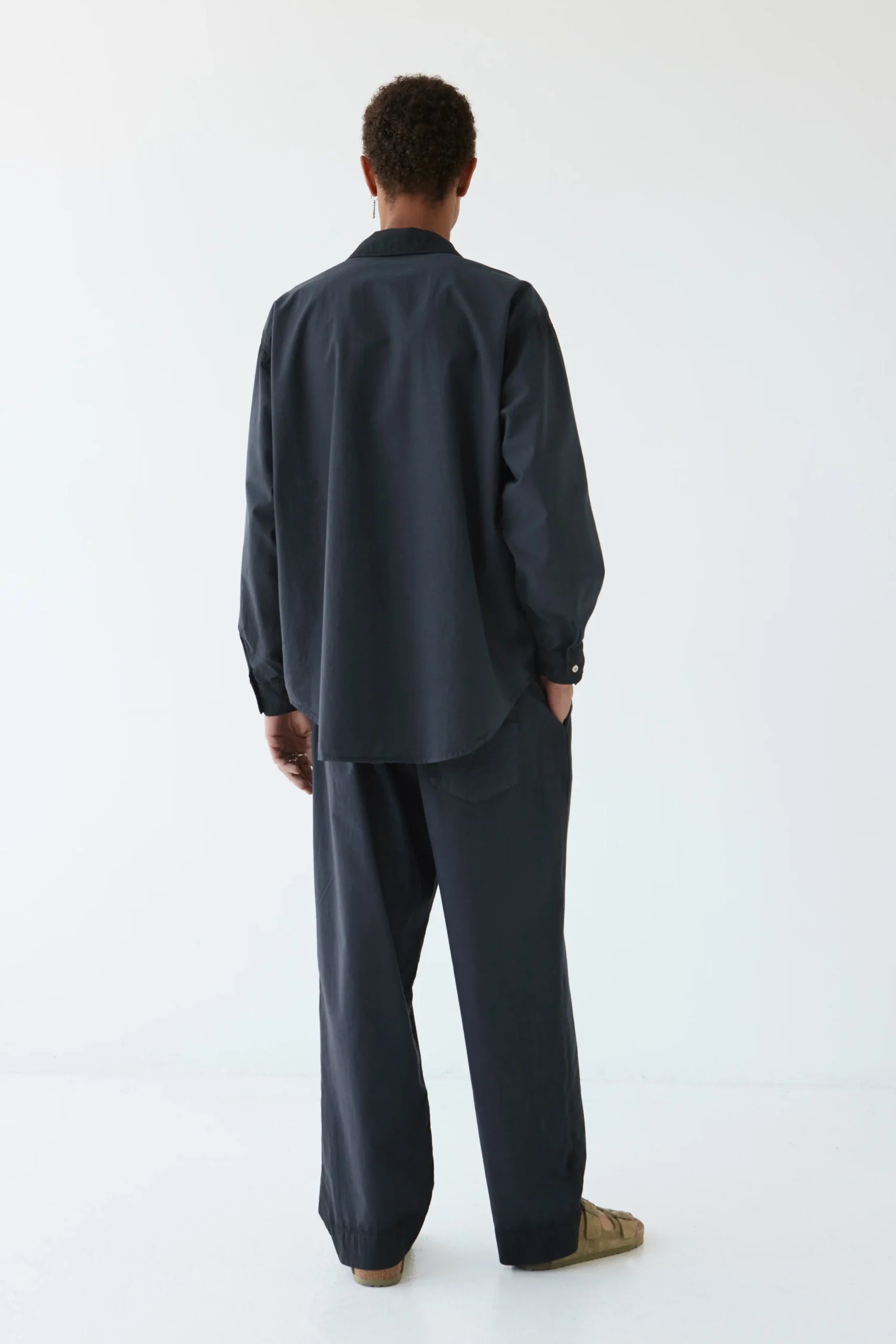 Pantalon Yoko en coton bio washed black - lavie