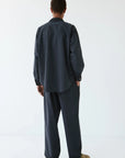 Pantalon Yoko en coton bio washed black - lavie