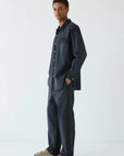 Chemise Yoko en coton bio washed black - lavie