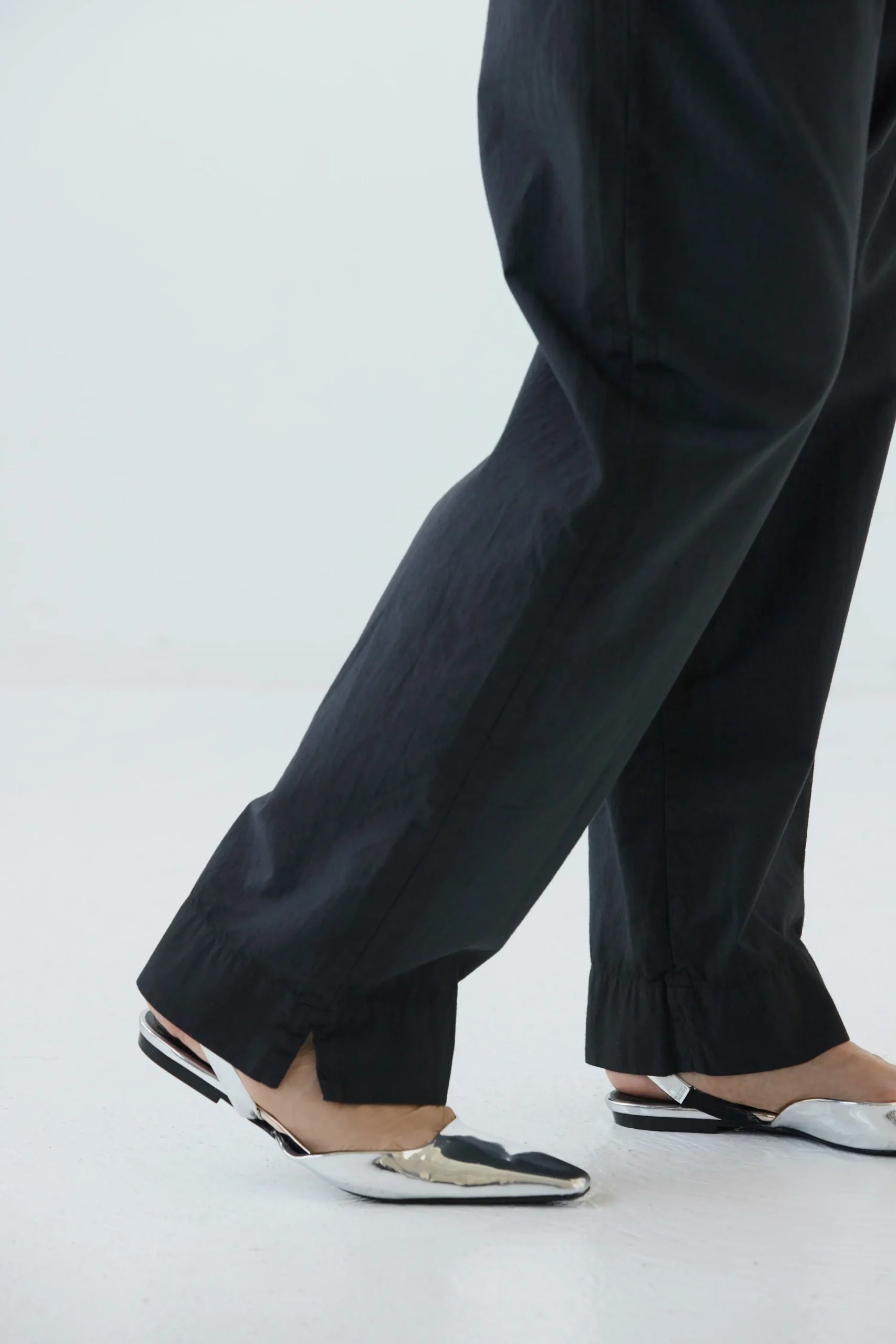 Pantalon Yoko en coton bio washed black - lavie