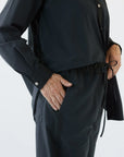 Chemise Yoko en coton bio washed black - lavie