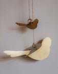 Oiseau en métal doré