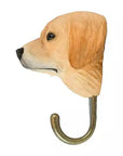 Patère murale animal bois sculpté à la main - Golden Retriever