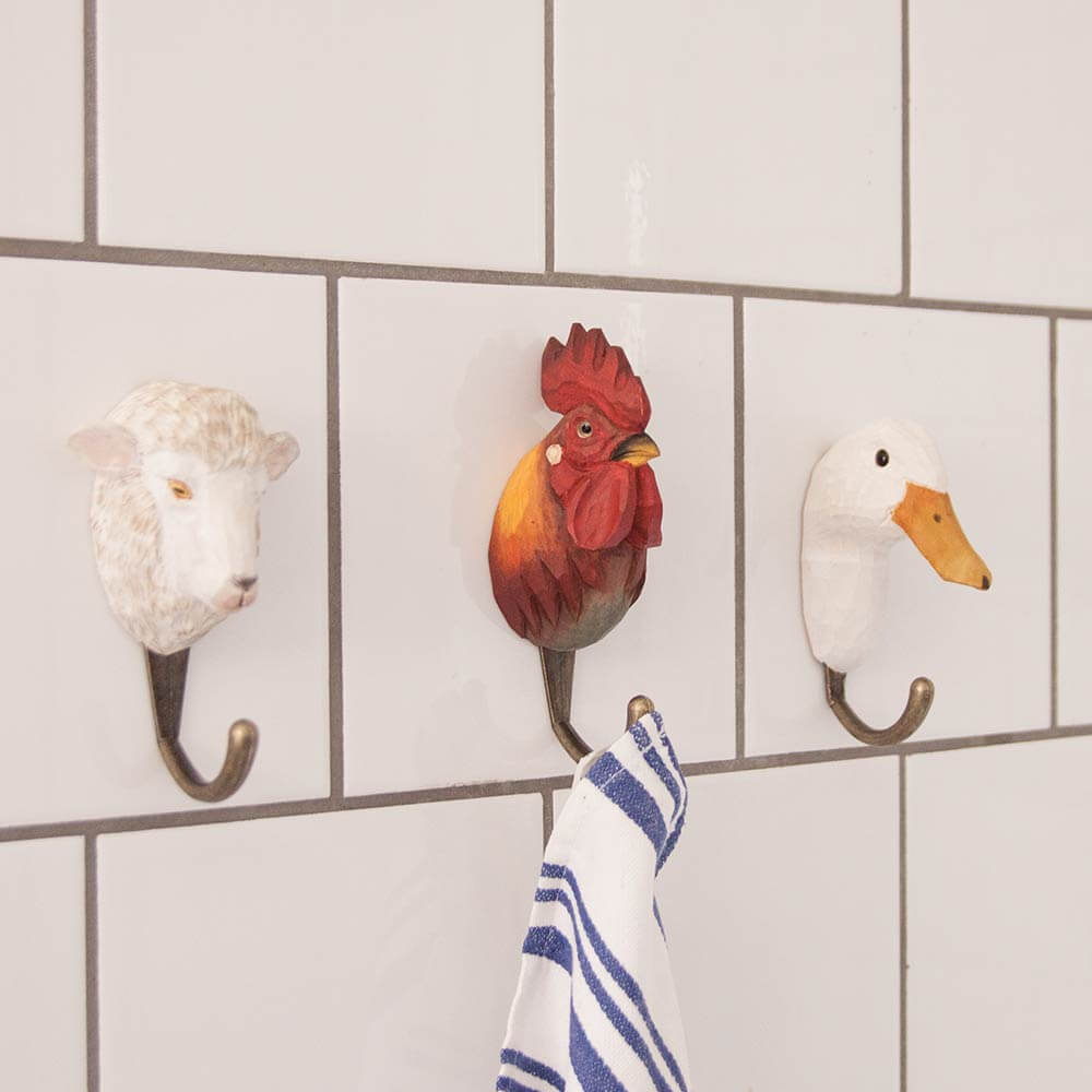 Patère bois - Coq