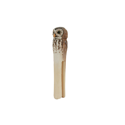 pince en bois chouette maison farigoulette