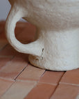 Pot en papier mâché avec anses L
