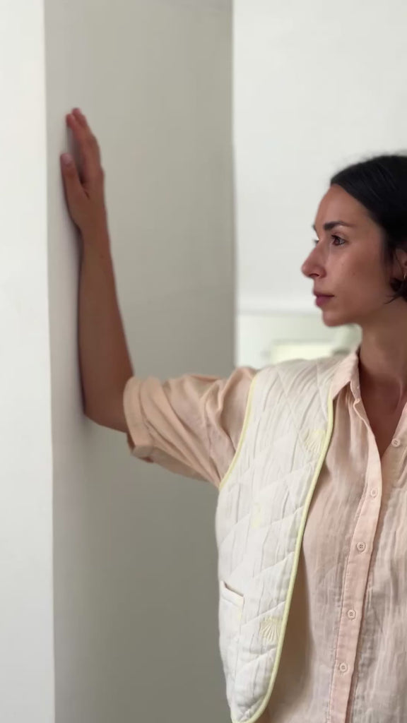 Veste Cercis Pastel Yellow Coquillage - Poudre Organic x Maison Farigoulette2