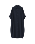Robe chemise Oriane manche courte - Bleu Nuit