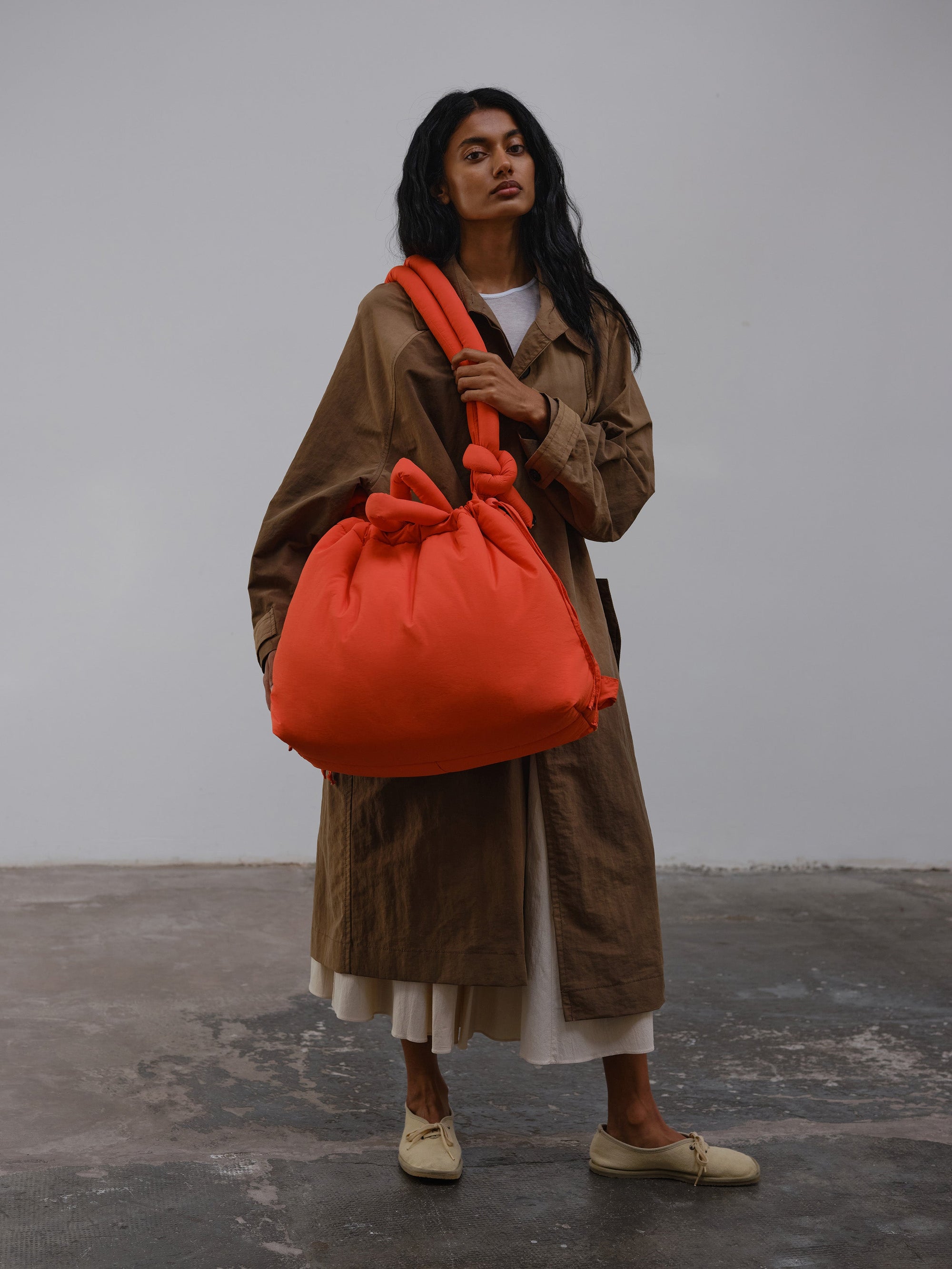 sac en nylon imperméable couleur coraille