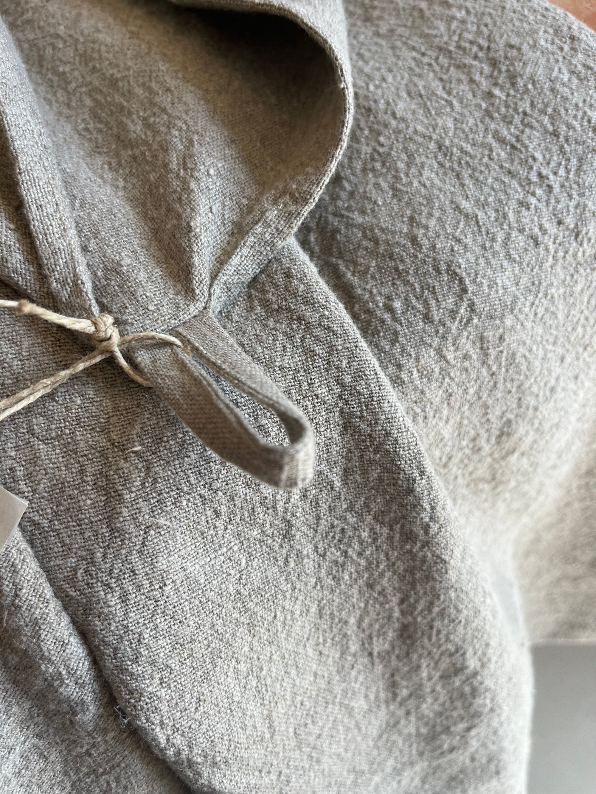 Serviette de bain en lin naturel - Maison Farigoulette