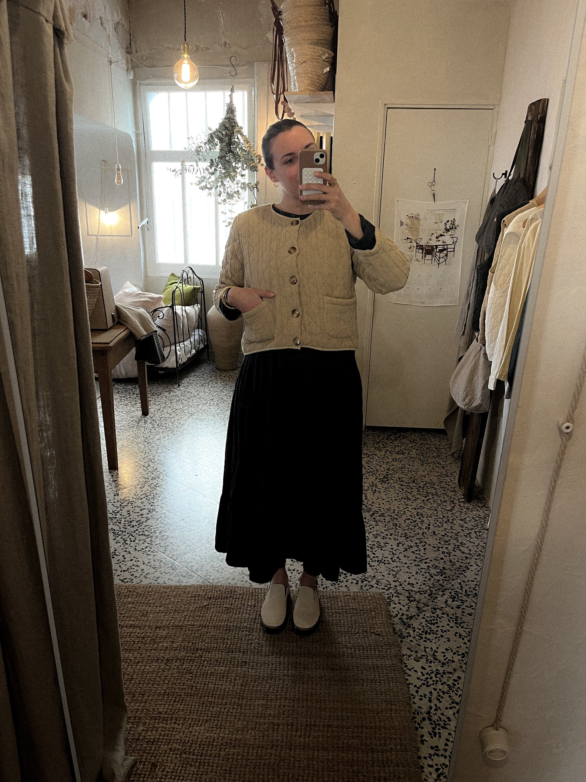 Veste Anis Olive Gray - Poudre Organic