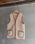 Veste sans manches laine - camel