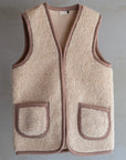 Veste sans manches laine - camel