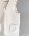 Veste sans manches laine - écru